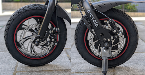 前後ディスクブレーキ